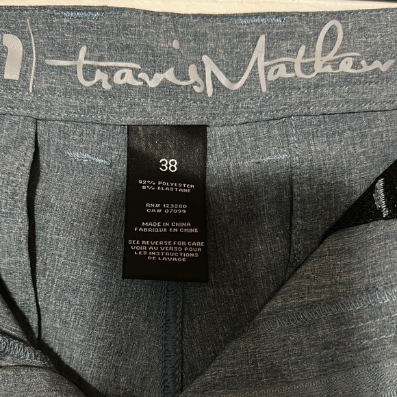 Travis Mathew Blue Flat Front Shorts - Picture 2 of 4